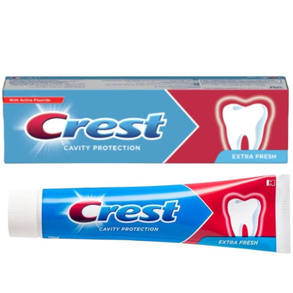 Crest Extra Fresh Toothpaste 125ml Long-Lasting Fresh Breath & Cavity Protection