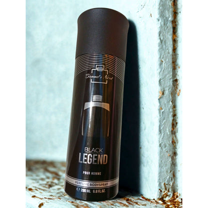 Brand’s Next Black Legend Pour Homme Perfume Body Spray 200ml  Long-Lasting Masculine Fragrance
