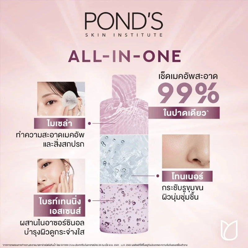 PONDS Pond's Skin Institute Micellar Miracle Water Oil Control Activated Charcoal 400ml