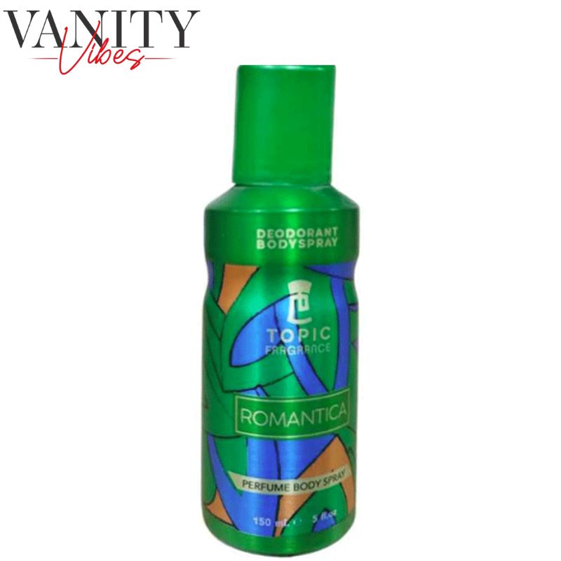 Topic Fragrance Romantica Perfume Body Spray 150ml Long-Lasting Romantic Scent
