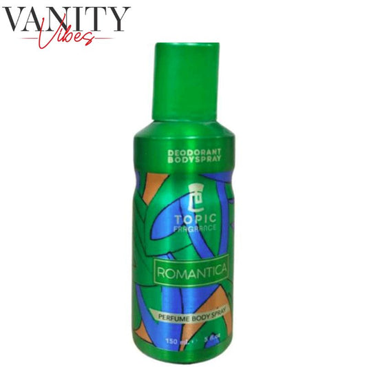 Topic Fragrance Romantica Perfume Body Spray 150ml Long-Lasting Romantic Scent