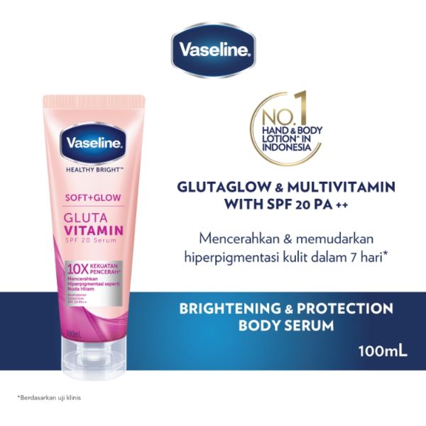 Vaseline Healthy Bright Soft + Glow Gluta Vitamin SPF 20 Serum 180ml