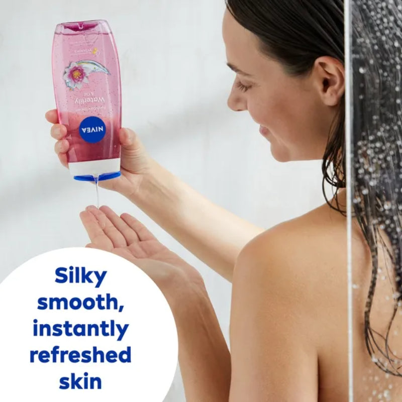 Nivea Fresh Shower Waterlily & Oil Shower Gel 250ml – Refreshing Body Wash for Soft, Smooth & Hydrated Skin