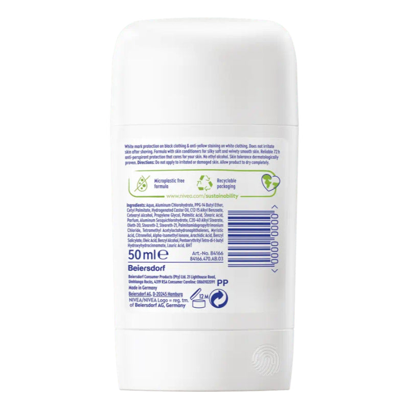 Nivea Black & White Invisible Silky Smooth Anti-Perspirant Stick 72H X5 Anti 50ml