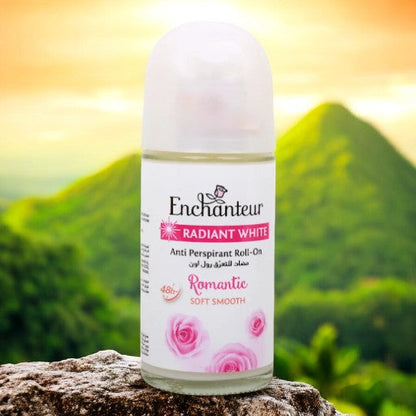 Enchanteur Romantic Soft Smooth Anti-Perspirant Roll-On 50ml - Long Lasting Floral Fragrance Deodorant for Women Freshness & 