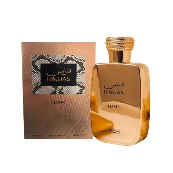 Rasasi Hawas Elixir Eau De Parfum for Men 100ml Long-Lasting Fresh & Masculine Fragrance