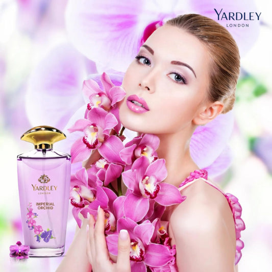 Yardley London Imperial Orchid Eau de Toilette for Women 125ml - Elegant Floral Gourmand Fragrance Perfume with Long Lasting 