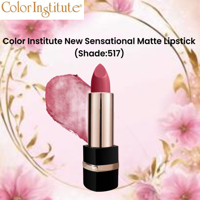 Color Institute New Sensational Matte Lipstick (Shade:517)