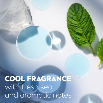Nivea Men Cool Kick 24H Fresh Effect 3-In-1 Shower Gel For Body, Face & Hair 250ml