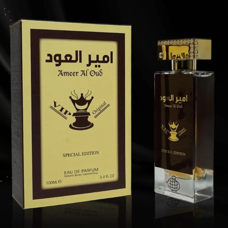 Auso Ameer Al Oud VIP Original Special Edition Eau De Parfum 80ml – Long Lasting Rich Oud Woody Luxury Fragrance Perfume for 