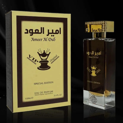 Auso Ameer Al Oud VIP Original Special Edition Eau De Parfum 80ml – Long Lasting Rich Oud Woody Luxury Fragrance Perfume for 