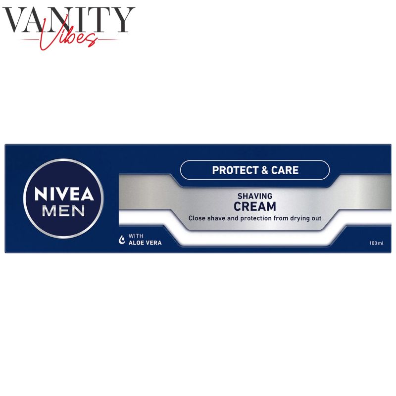 Nivea Men Protect & Care Shaving Cream with Aloe Vera 100 ml Soothes Skin & Provides Smooth Shave