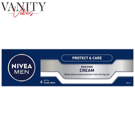 Nivea Men Protect & Care Shaving Cream with Aloe Vera 100 ml Soothes Skin & Provides Smooth Shave
