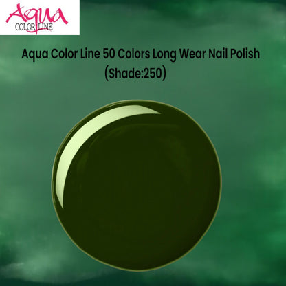 Aqua Color Line 50 Colors Long Wear Nail Polish (Shade:250)