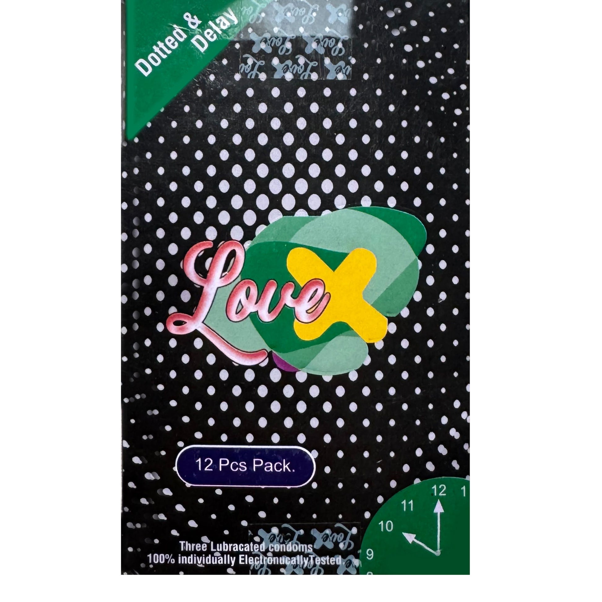 INNO Love X dotted and delay condoms Pack of 12