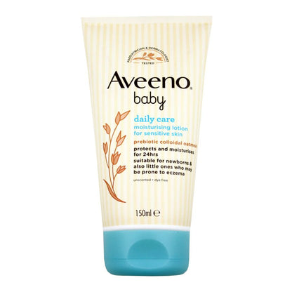 Aveeno Baby Daily Care Moisturizing Lotion 150ml – Gentle Hydrating Lotion for Sensitive & Delicate Skin