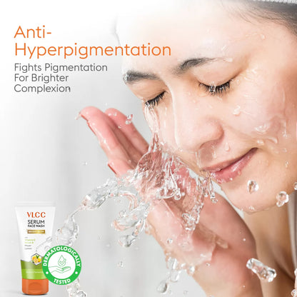VLCC Bright Glow Serum Face Wash with Vitamin C Serum & Meyer Lemon 150ml