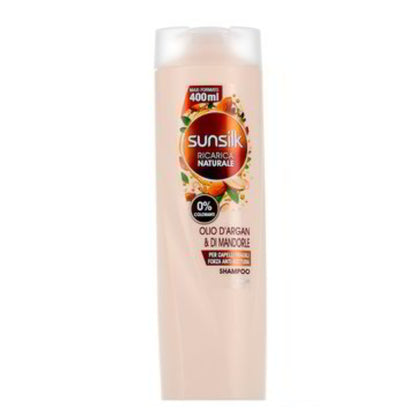 Sunsilk Ricarica Naturale OLIO D'ARGAN & MANDORLE Shampoo 400ml Made In Saudia Arabia