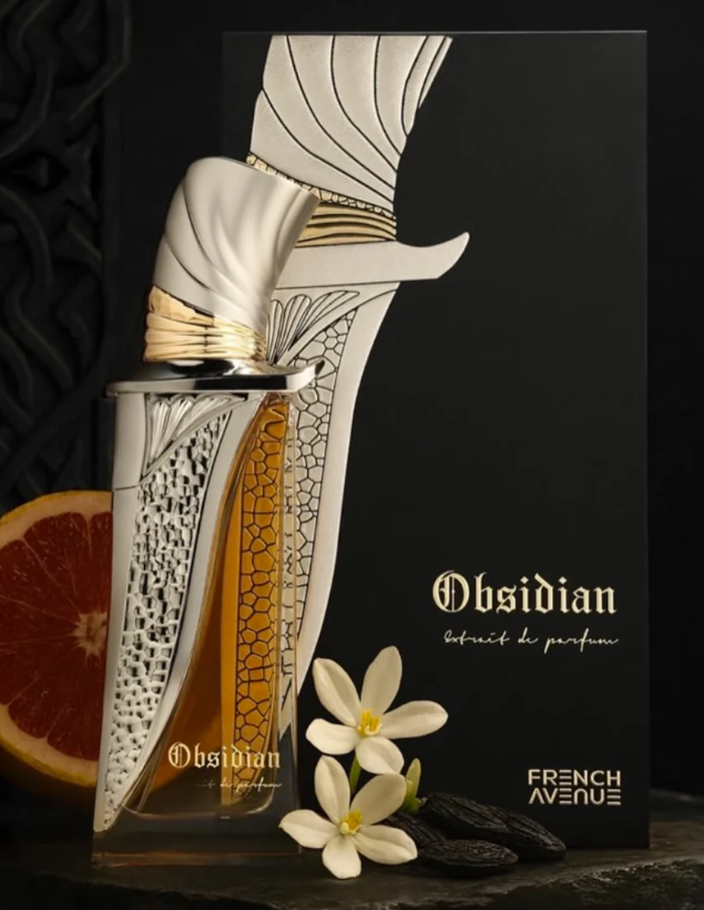 French Avenue Obsidian Extrait De Parfum 100ml - Long Lasting Original Rich Oriental Unisex Fragrance for Men & Women