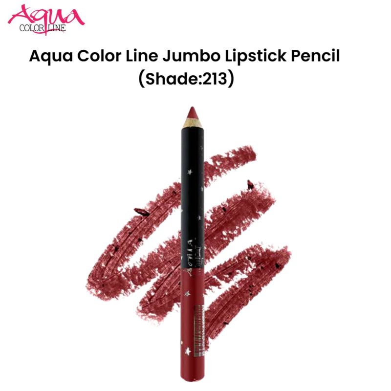 Aqua Color Line Jumbo Lipstick Pencil (Shade:213)