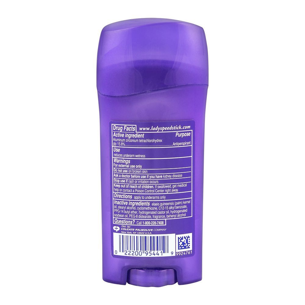 Lady Speed Stick Invisible Dry Shower Fresh Antiperspirant Deodorant 65g - Long Lasting Odor Protection for Women