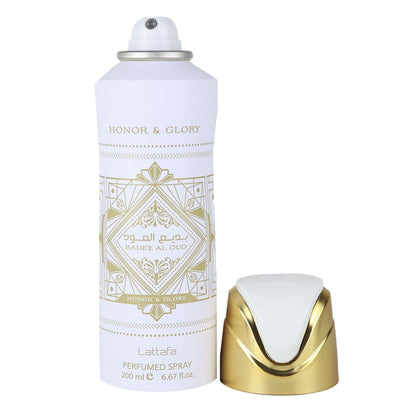 Bade’e Al Oud Honor & Glory Lattafa Deodorant Body Spray 200ml - Long Lasting Oud Fragrance for Men & Women