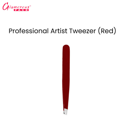 Glamorous Face Professional Artist Tweezer (Red)