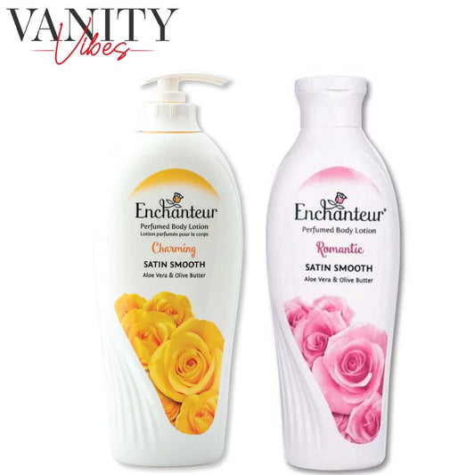 Enchanteur Charming Perfumed Body Lotion 500ml + Enchanteur Romantic Perfumed Body Lotion 250ml (Pack Of 2)