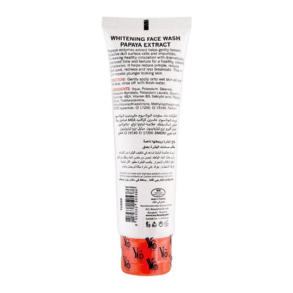 YC Whitening Papaya Extract Face Wash 100 ml Brightening, Deep Cleansing & Fresh Glow