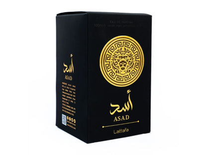 Lattafa Asad Eau de Parfum 100ml - Original Long-Lasting Unisex Perfume for Men & Women