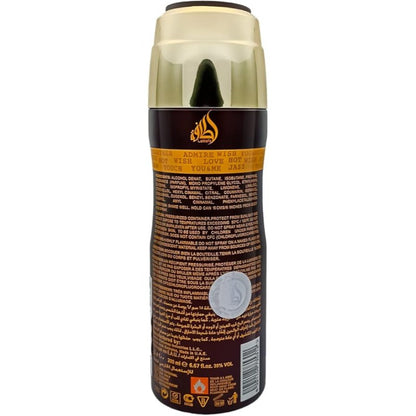 Lattafa Ramz Black Body Spray 200 ml Long-Lasting Freshness & Luxurious Oriental Fragrance