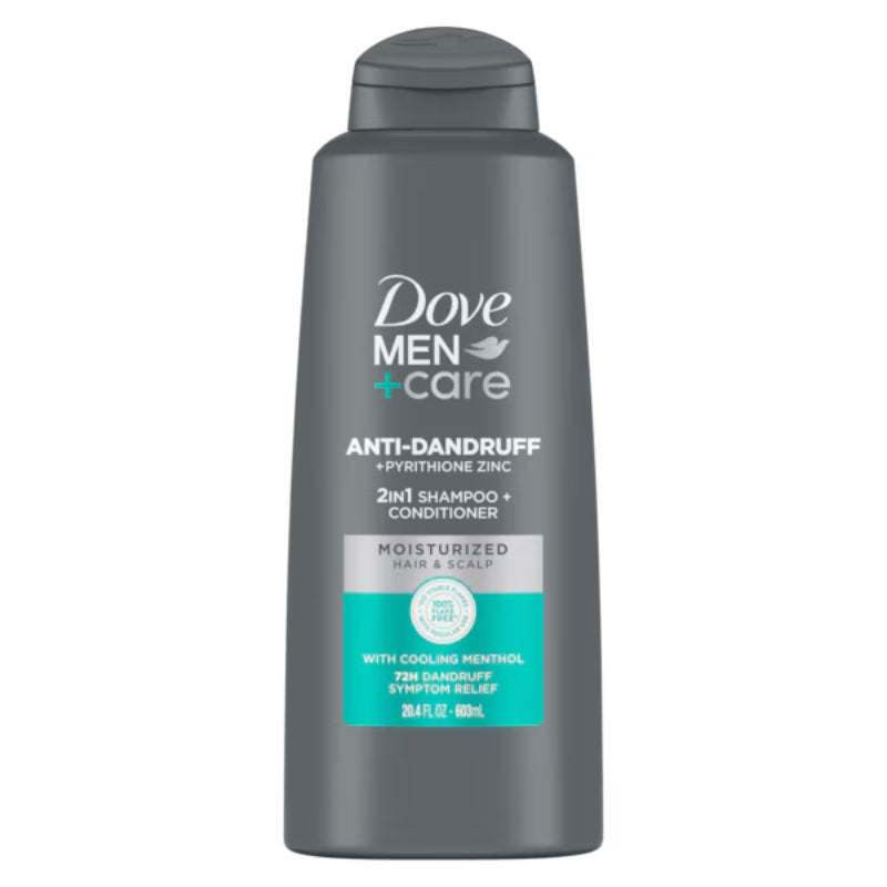Dove Men+Care Anti-Dandruff + Pyrithione Zinc 2-in-1 Shampoo & Conditioner 603ml Moisturizing Hair & Scalp