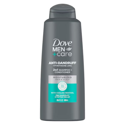 Dove Men+Care Anti-Dandruff + Pyrithione Zinc 2-in-1 Shampoo & Conditioner 603ml Moisturizing Hair & Scalp