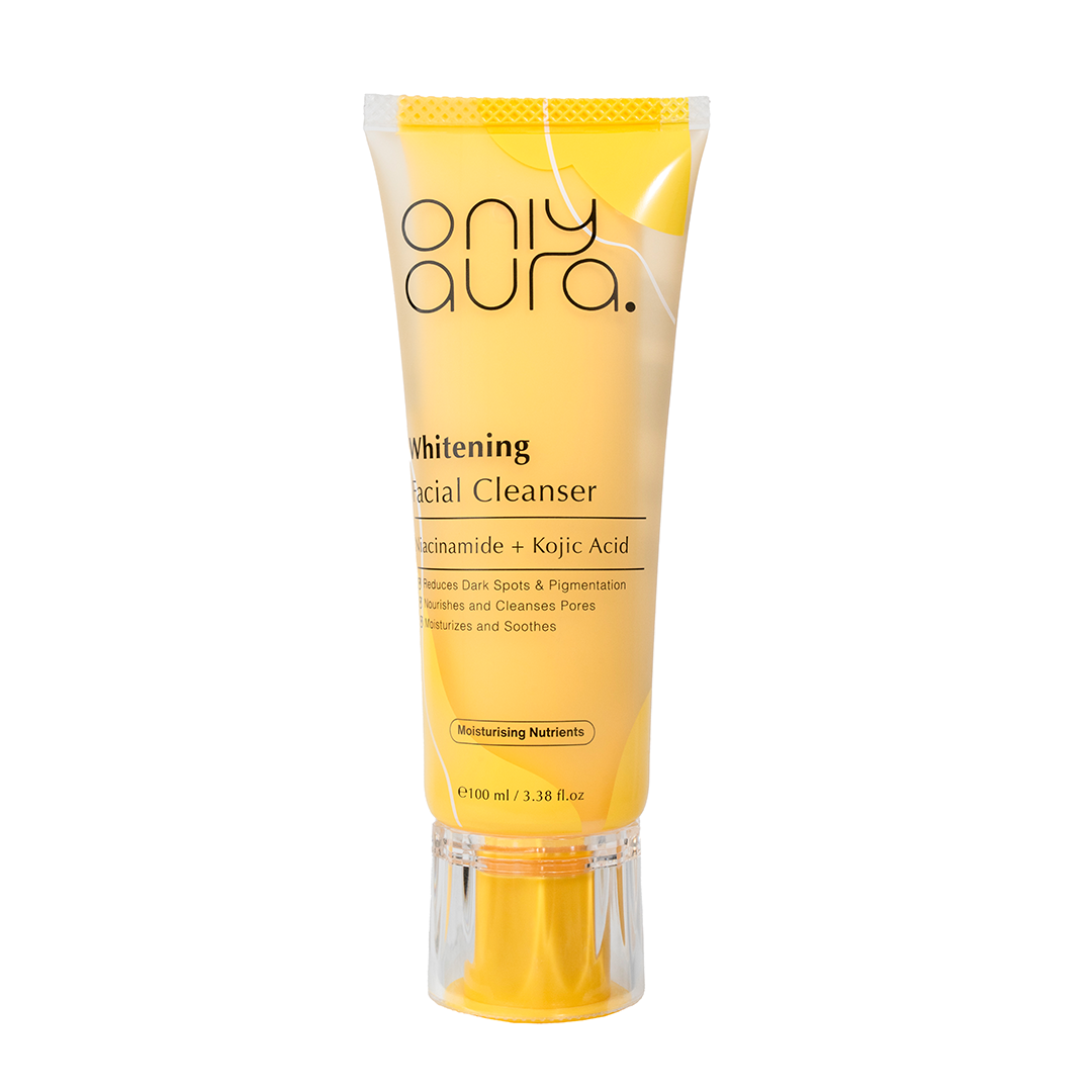 Only Aura Whitening Facial Cleanser 100ml – Deep Cleansing Skincare Face Wash for Brightening Glow, Even Skin Tone, Dirt Remo