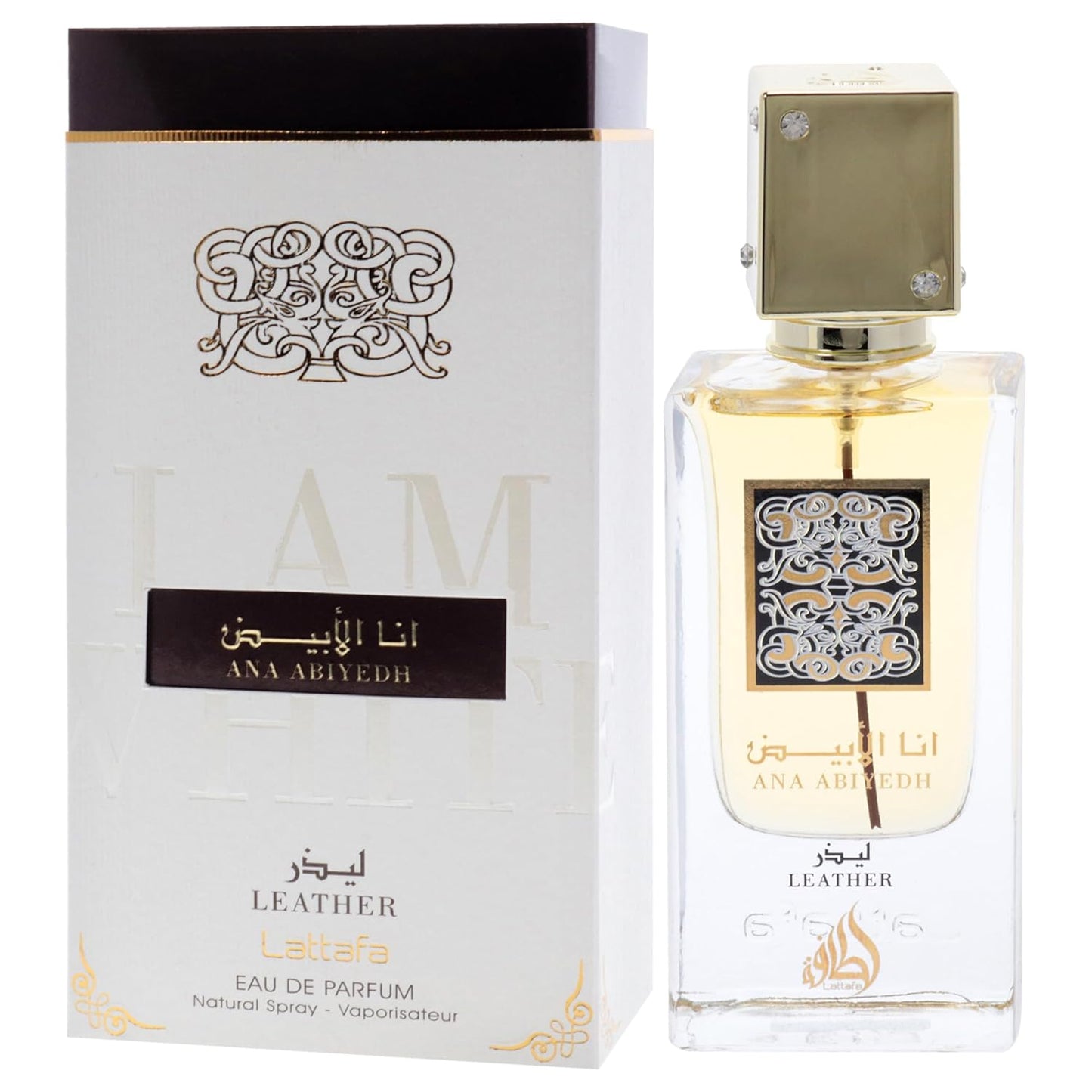 Lattafa Ana Abiyedh Leather Perfumes For Women And Men  Eau De Parfum Spray 60ml