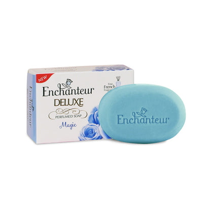 Enchanteur Magic Deluxe Perfumed Soap 90g – Long Lasting Floral Fragrance Beauty Soap for Soft, Smooth & Fresh Skin Daily Use