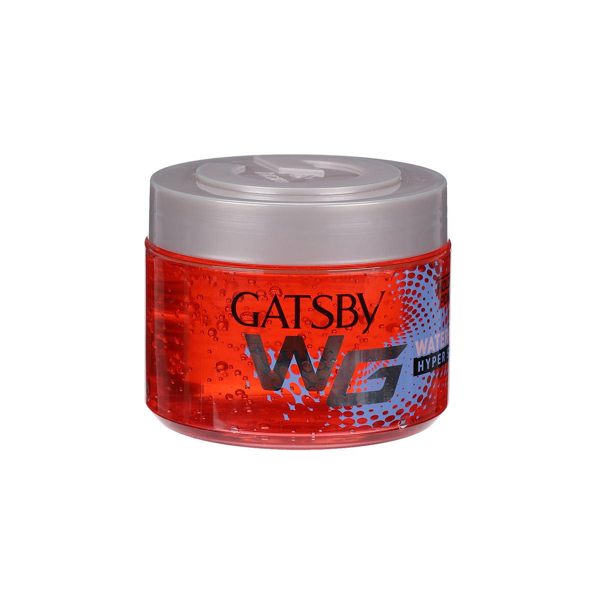 Gatsby Water Gloss Hyper Solid Red Hair Styling Gel 300g - Ultra Strong Hold Wet Look Gel for Maximum Control, Long Lasting S