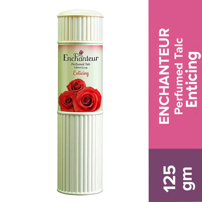 Enchanteur Enticing Perfumed Talcum Powder 125g - Long Lasting Floral Fruity Fragrance Body Powder for Soft Fresh Skin & Odor