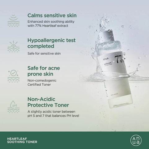 Anua Heartleaf 77% Soothing Toner 250 ml