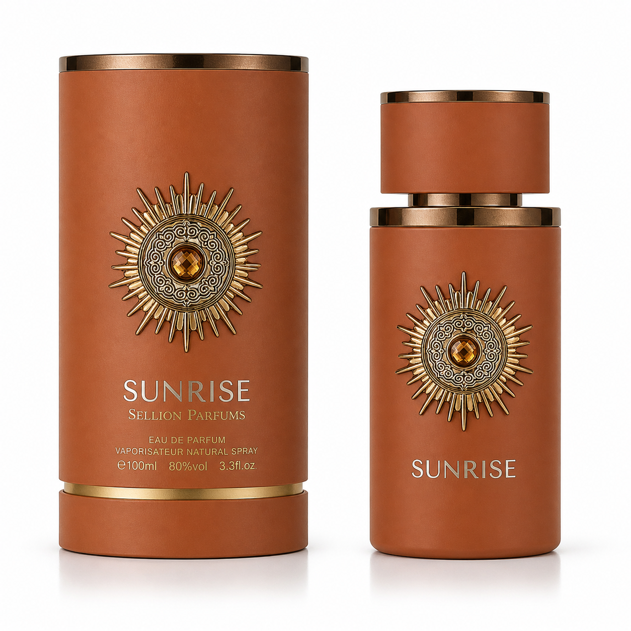 Sunrise Brown by Sellion Parfums Eau De Parfum 100ml – Long Lasting Warm Woody Spicy Fragrance Perfume for Men & Women Elegan
