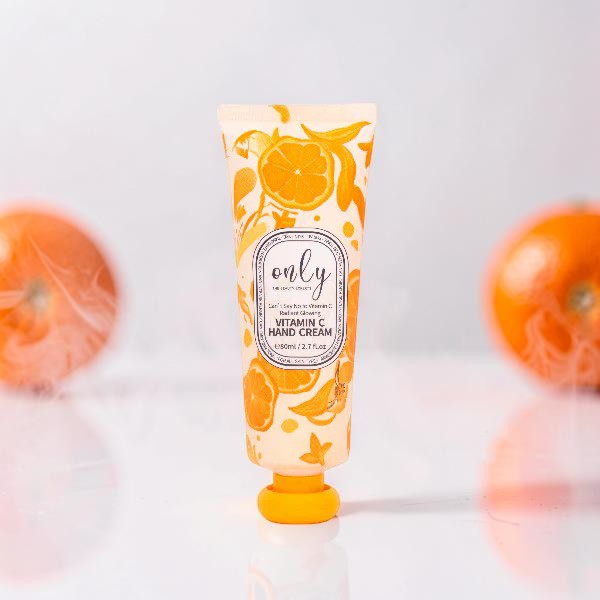 Only Vitamin C Hand Cream 80ml – Brightening Hand Care Cream for Even Skin Tone, Deep Moisturizing, Dry Skin Repair, Soft Smo