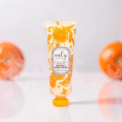 Only Vitamin C Hand Cream 80ml – Brightening Hand Care Cream for Even Skin Tone, Deep Moisturizing, Dry Skin Repair, Soft Smo