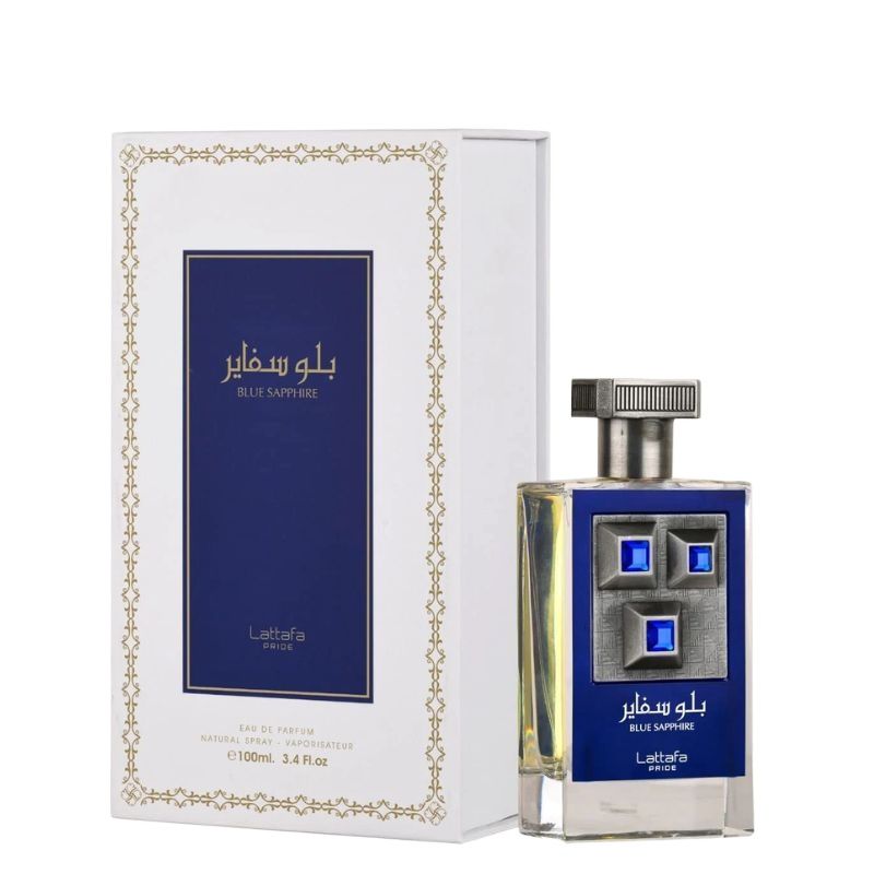 Lattafa Pride Blue Sapphir_e Eau De Parfum 100ml – Long Lasting Original Fresh Elegant Unisex Fragrance for Men & Women