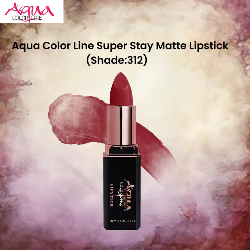 Aqua Color Line Super Stay Matte Lipstick (Shade:312)