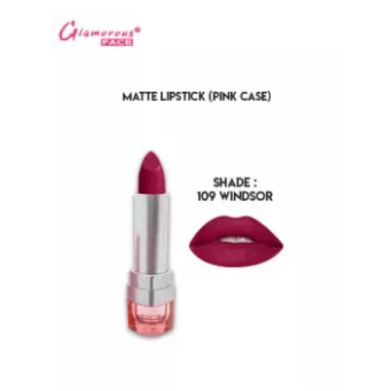 Glamorous Face Matte Lipstick Vitamin E & Aloe Vera Extracts (shade 109) (Windsor)