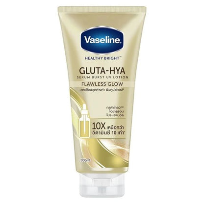 Vaseline Bright GLUTA HYA Serum Burst UV Lotion Flawless Glow 300ml