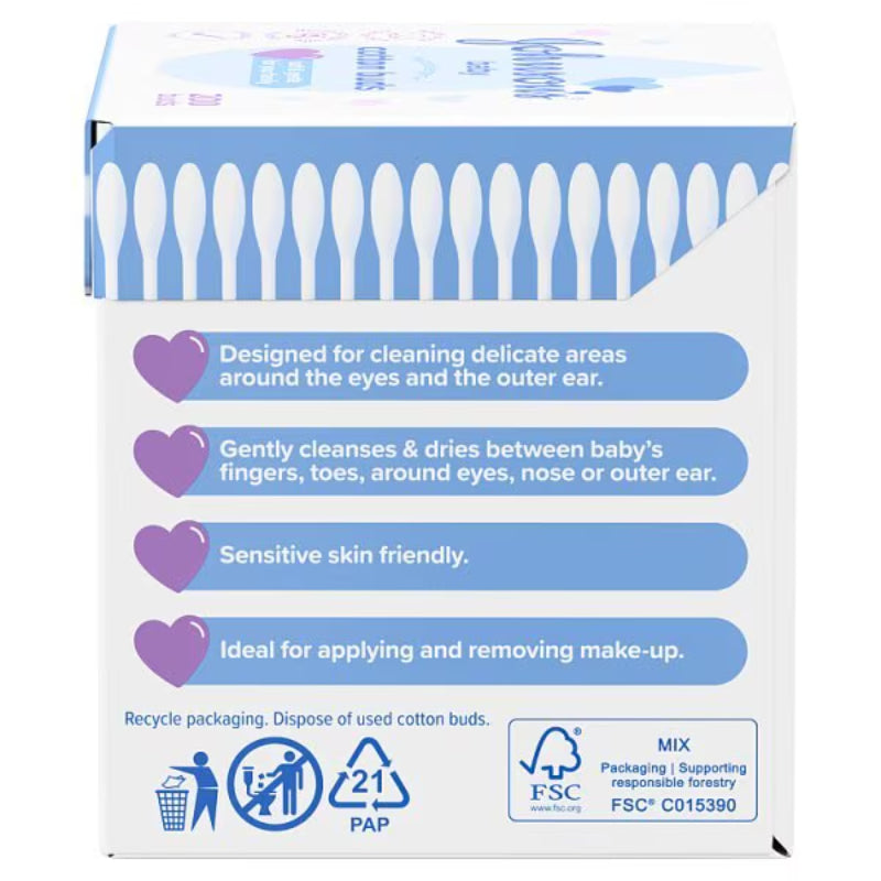 Johnsons Baby Johnson’s Baby Cotton Buds 200 Pack Gentle & Safe Daily Care