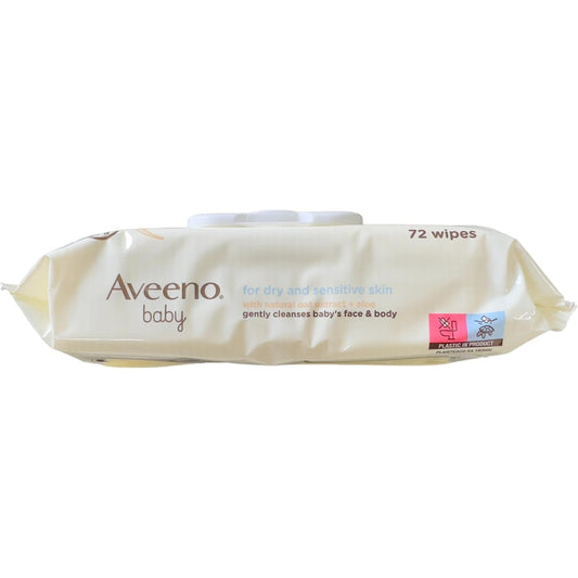 Aveeno Daily Care Face And Body Baby Wipes 72 wipes