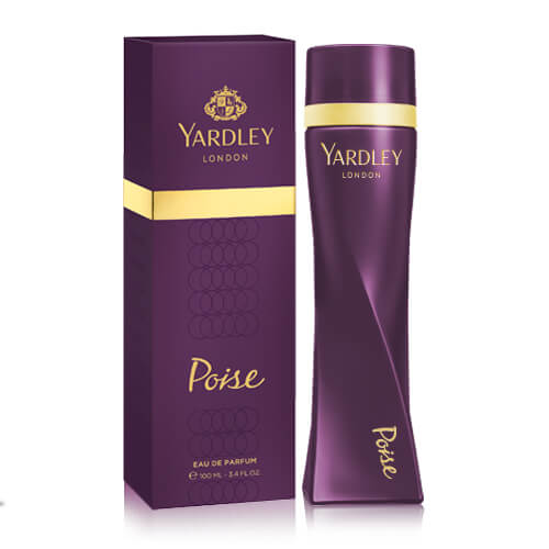 Yardley London Poise Eau de Parfum for Women 100ml - Elegant Floral Fruity Fragrance Perfume with Long Lasting Feminine Scent
