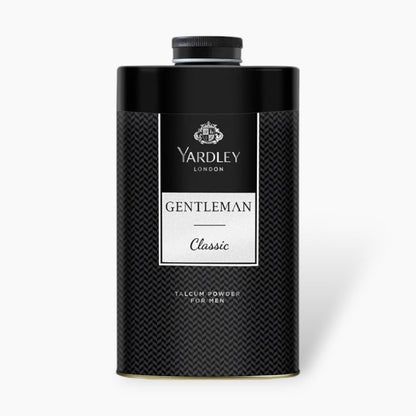 Yardley London Gentleman Classic Perfumed Talcum Powder for Men 150g - Long Lasting Fresh Body Talc for Odor Protection, Swea